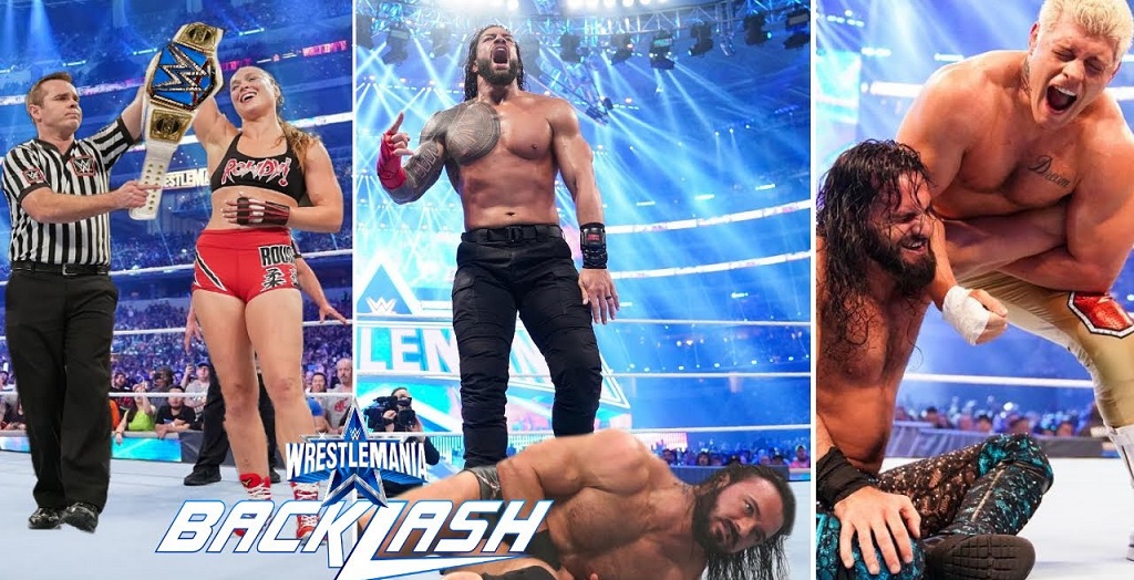 Roman reigns in the WWE WrestleMania Backlash 2022 main event