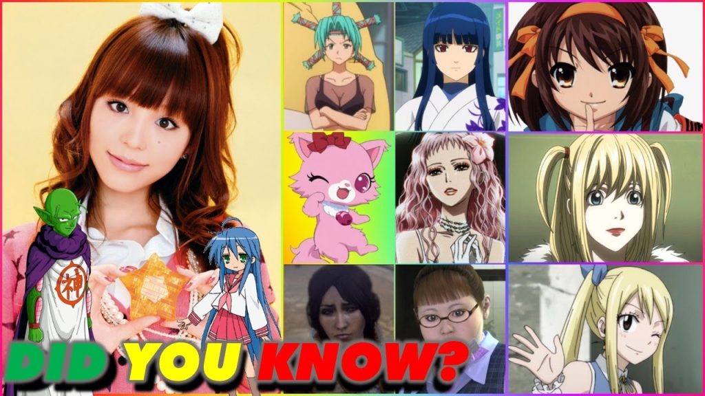 Aya Hirano Characters; Credits: YouTube