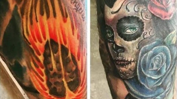 Dave Bautista Instagram Post of Cover-up Tattoo