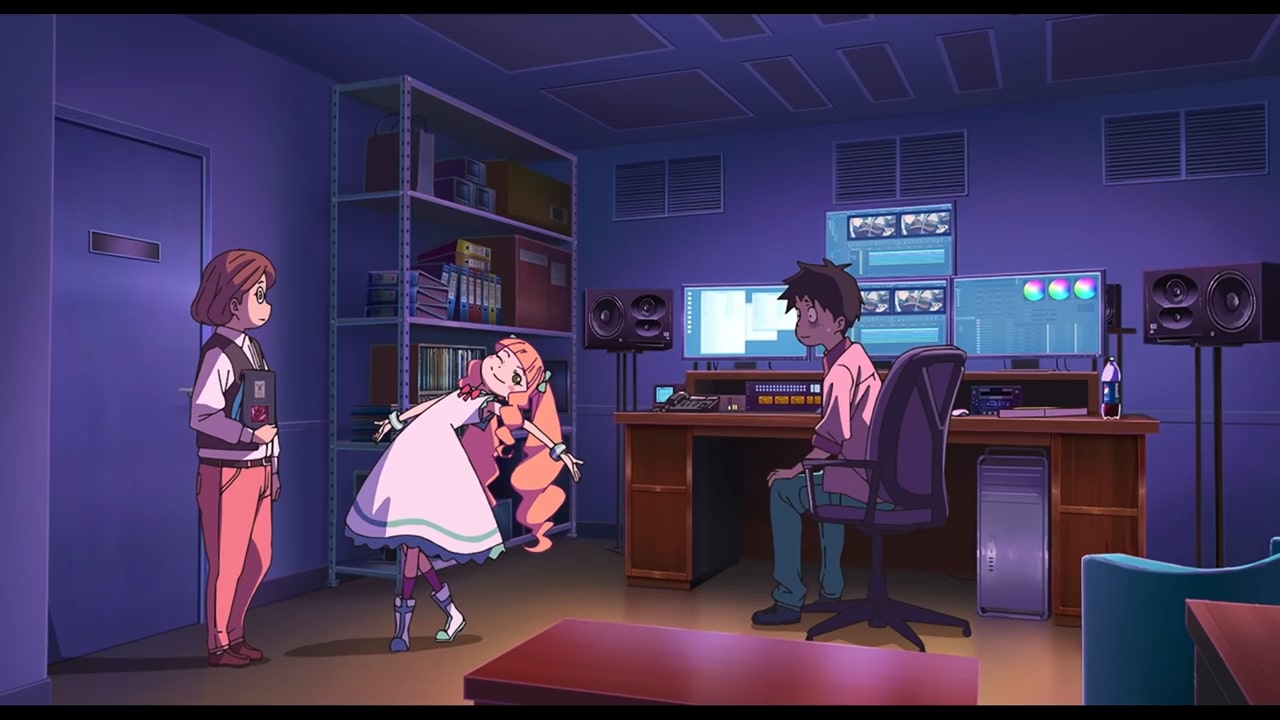 A Still from the Trailer of Pompo, The Cinephile Anime Film