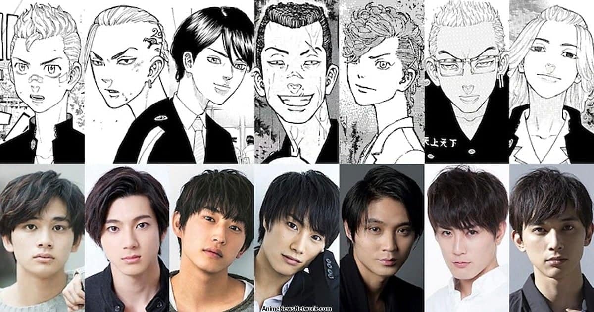 The Actors of the Tokyo Revengers Live-Action (Credits: Anime News Network)