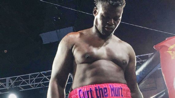 Curtis Harper leaving the ring