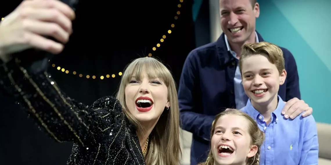Prince William and His Kids Meet Taylor Swift and Travis Kelce Back Stage at London Concert